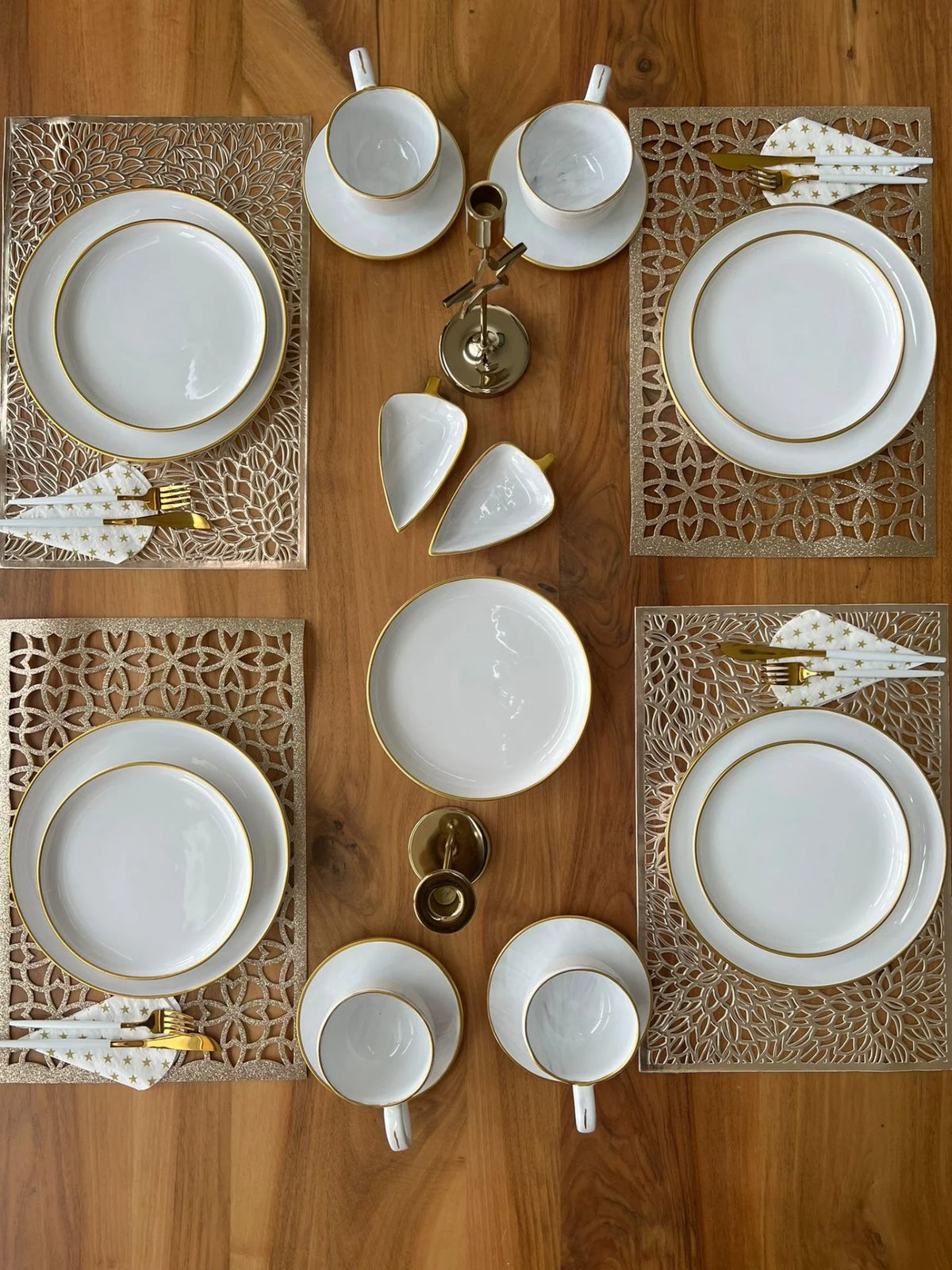 Golden Gilded Dinner Set Part