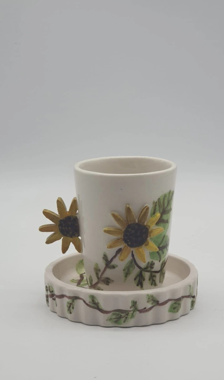 Sunflower Hand Painting Cup