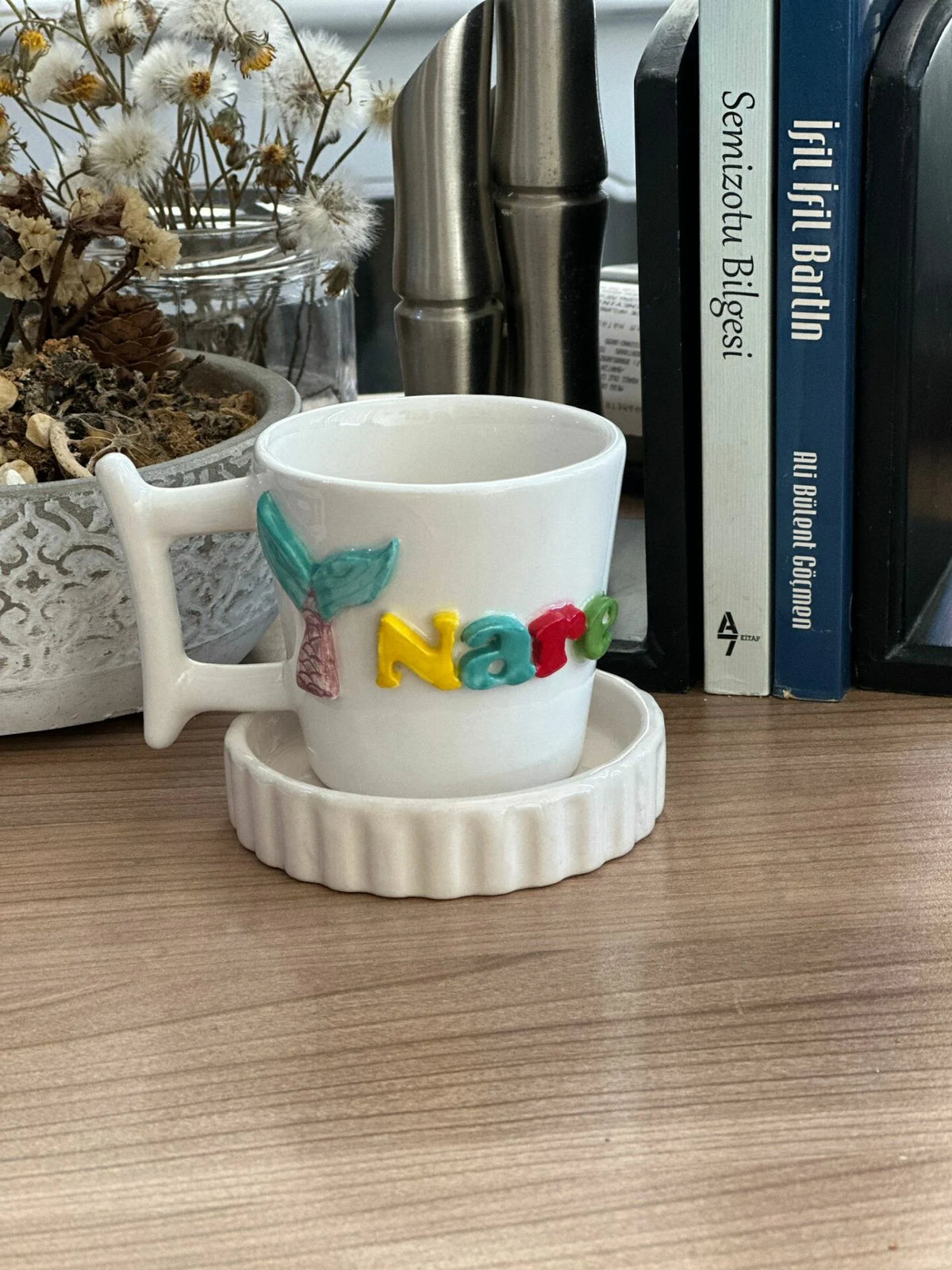 Deniz Kızı Figürlü İsimli Kupa Mug