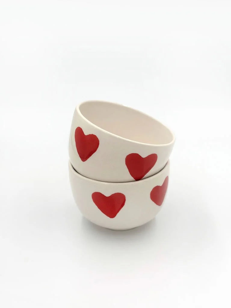 2 Pcs Hearted Cookies Bowl