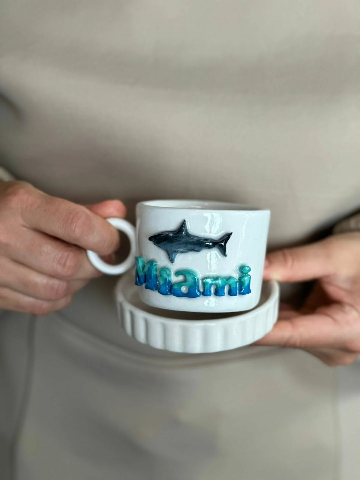 Shark Figure Cup Mug