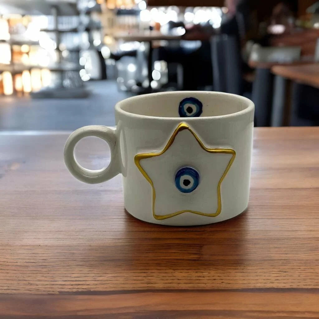 Golden Star Nazar Cup Mug