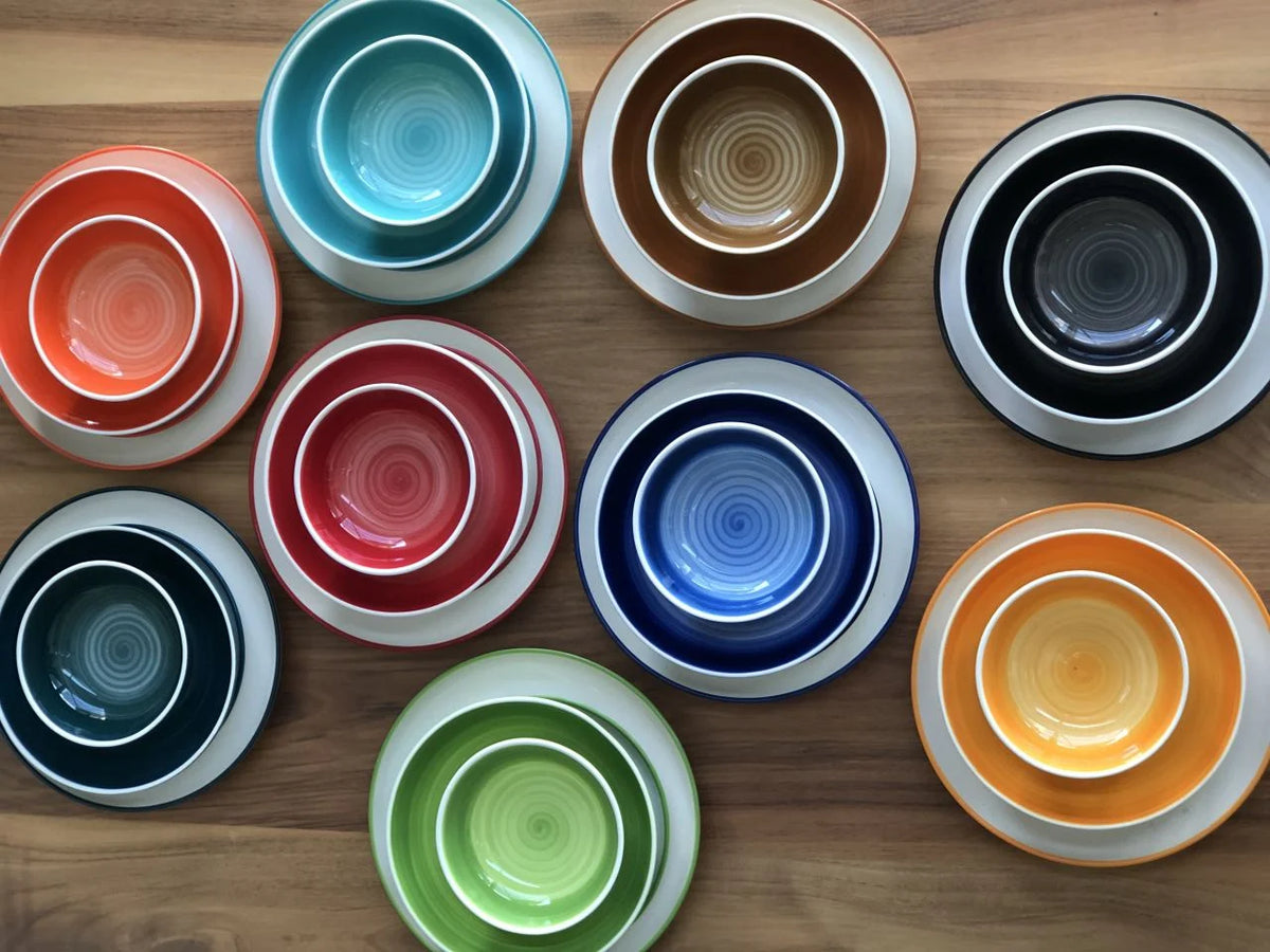 Megg Colorful 24 Pieces Of Ceramic Dinner Set