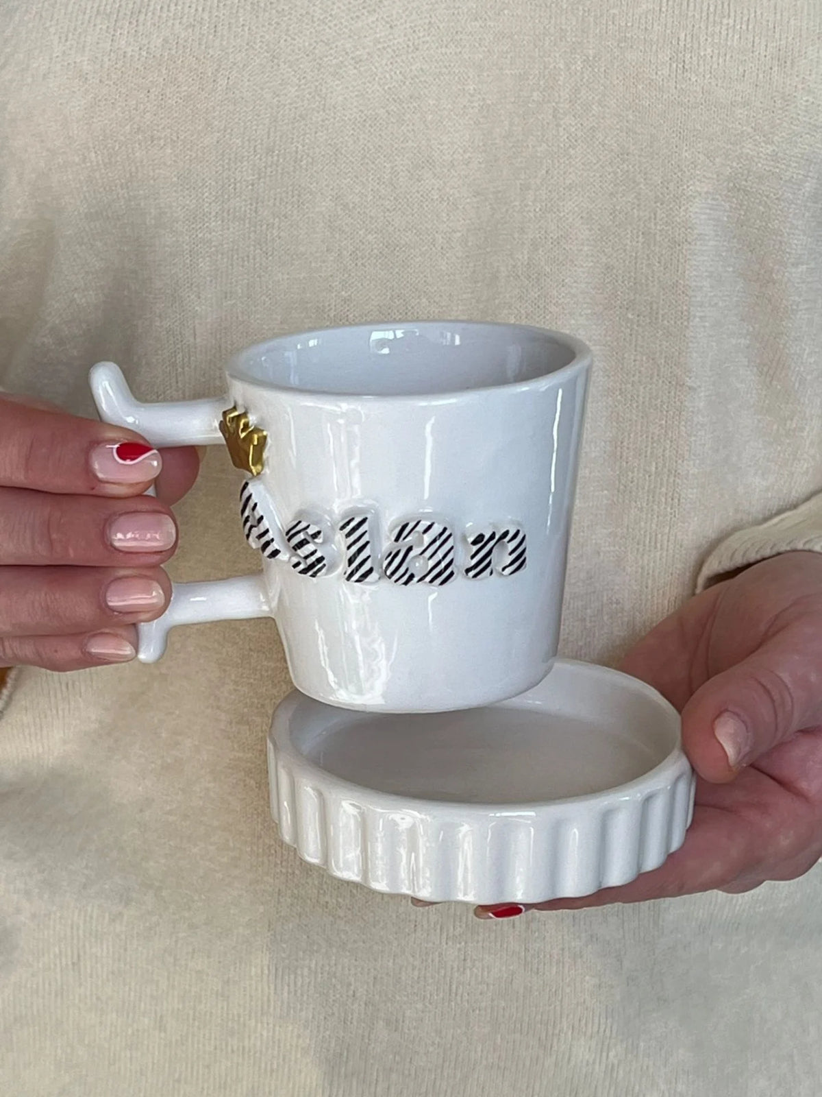 Cup Mug Named Crown Figure