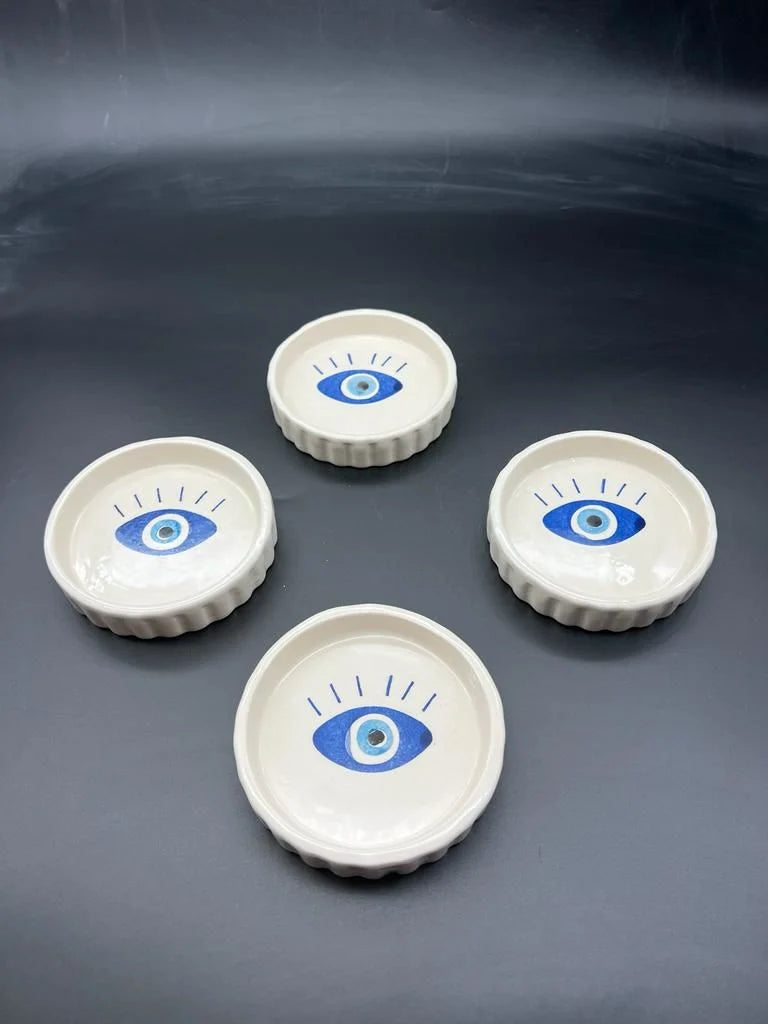 4 Pcs Evil Eye Rattered Sauc Lokumluk Jam Cookie