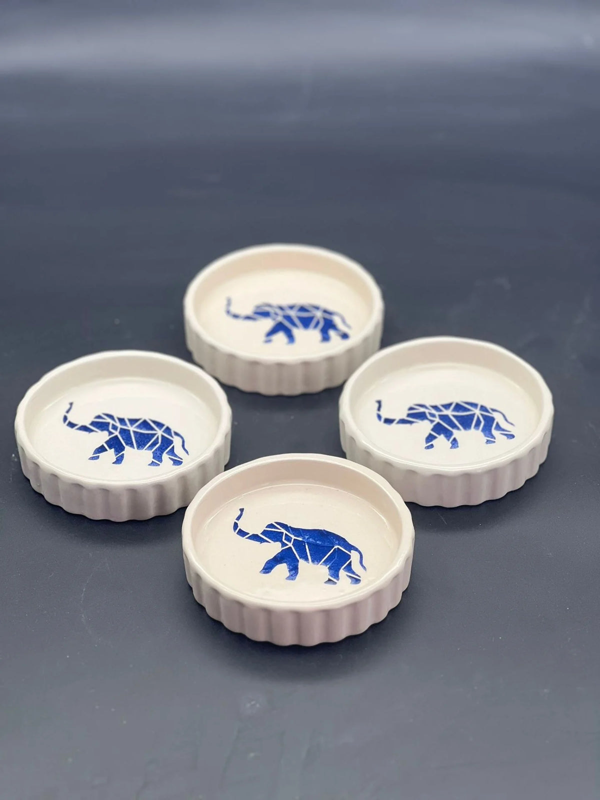 4 Pcs Elephant Raying Sauc Lokumluk Jam Cookie