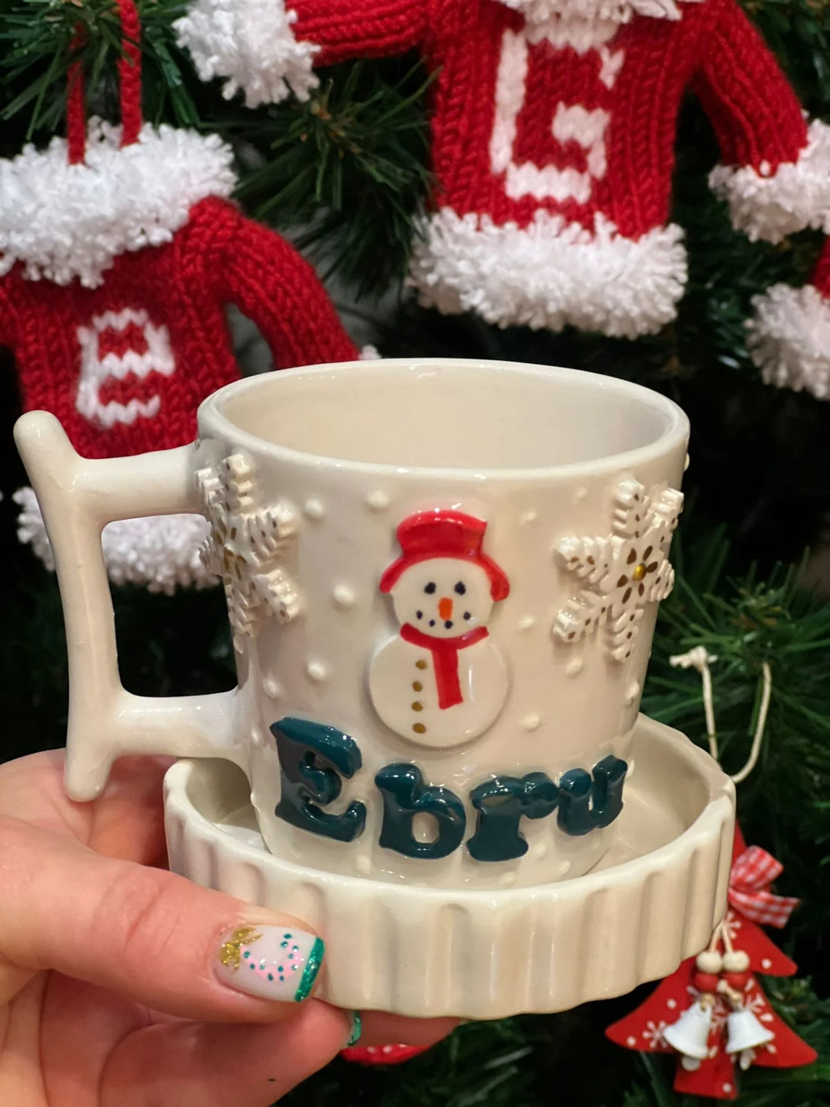 Snowman Mug Named