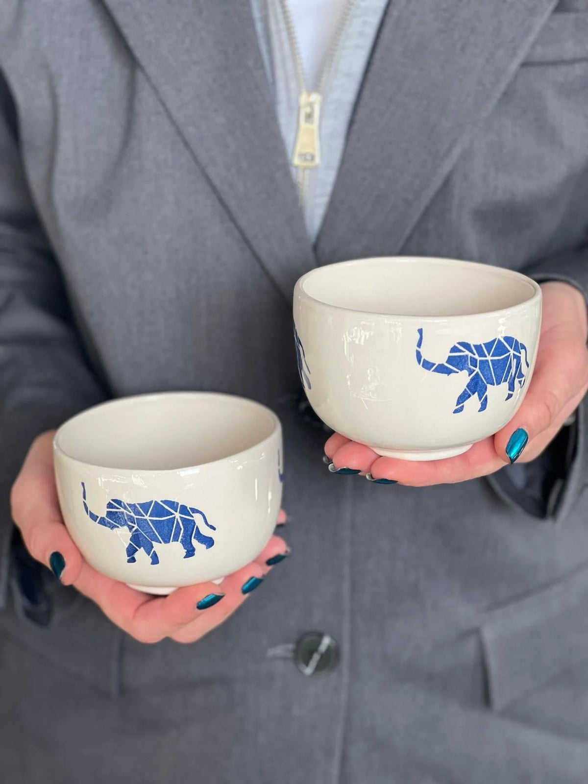 2 Pcs Elephant Cookie bowl